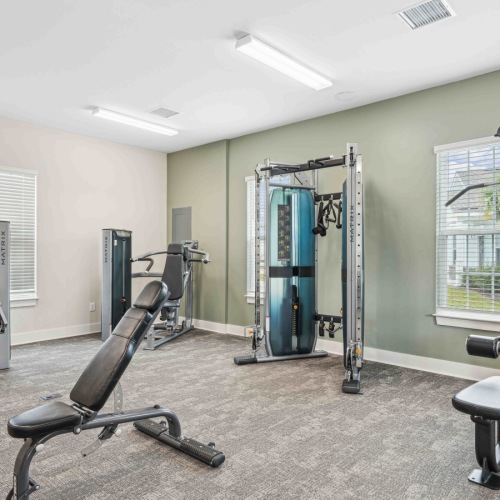 Fitness Center with Exercise Equipment Fitness Center with Exercise Equipment